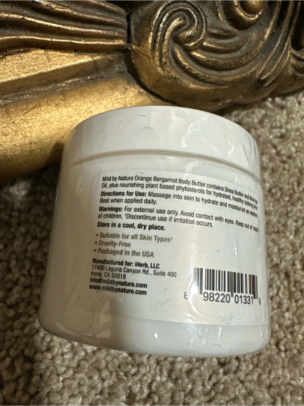 New Mild By Nature Orange Bergamot Shea Butter & Moringa Oil Body Butter $7